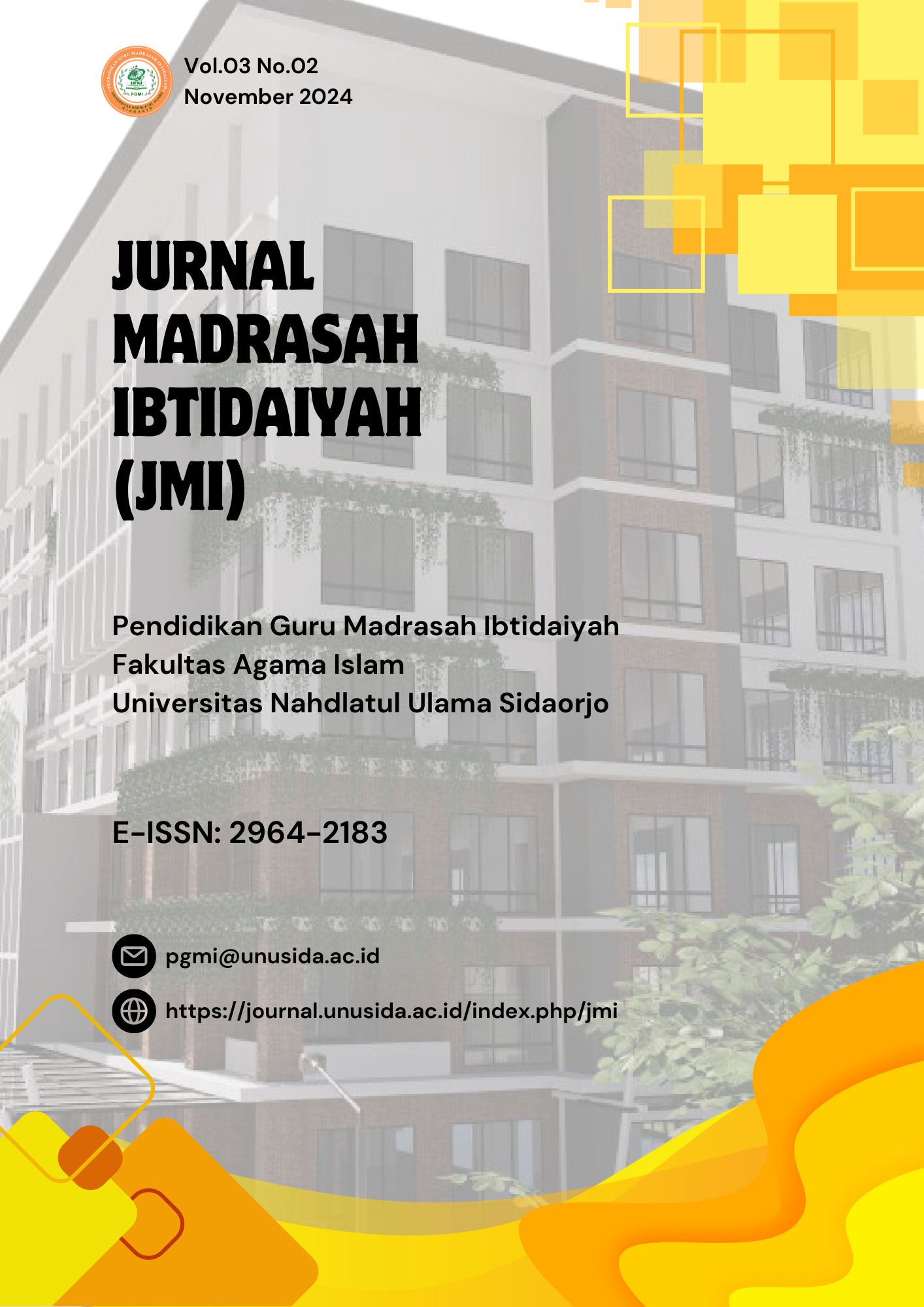 					View Vol. 3 No. 2 (2024): Jurnal Madrasah Ibtidaiyah (JMI)
				