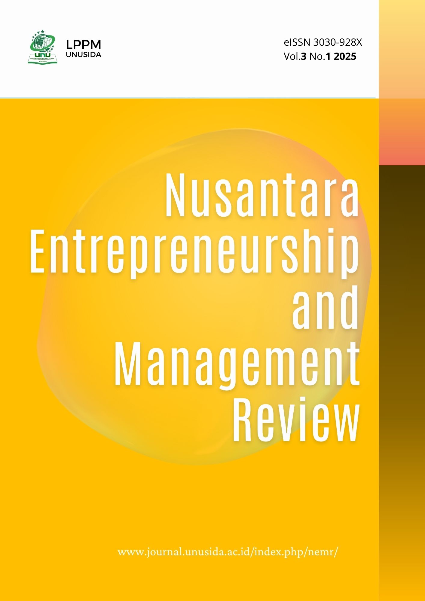 					View Vol. 3 No. 1 (2025): Nusantara Entrepreneurship and Management Review
				