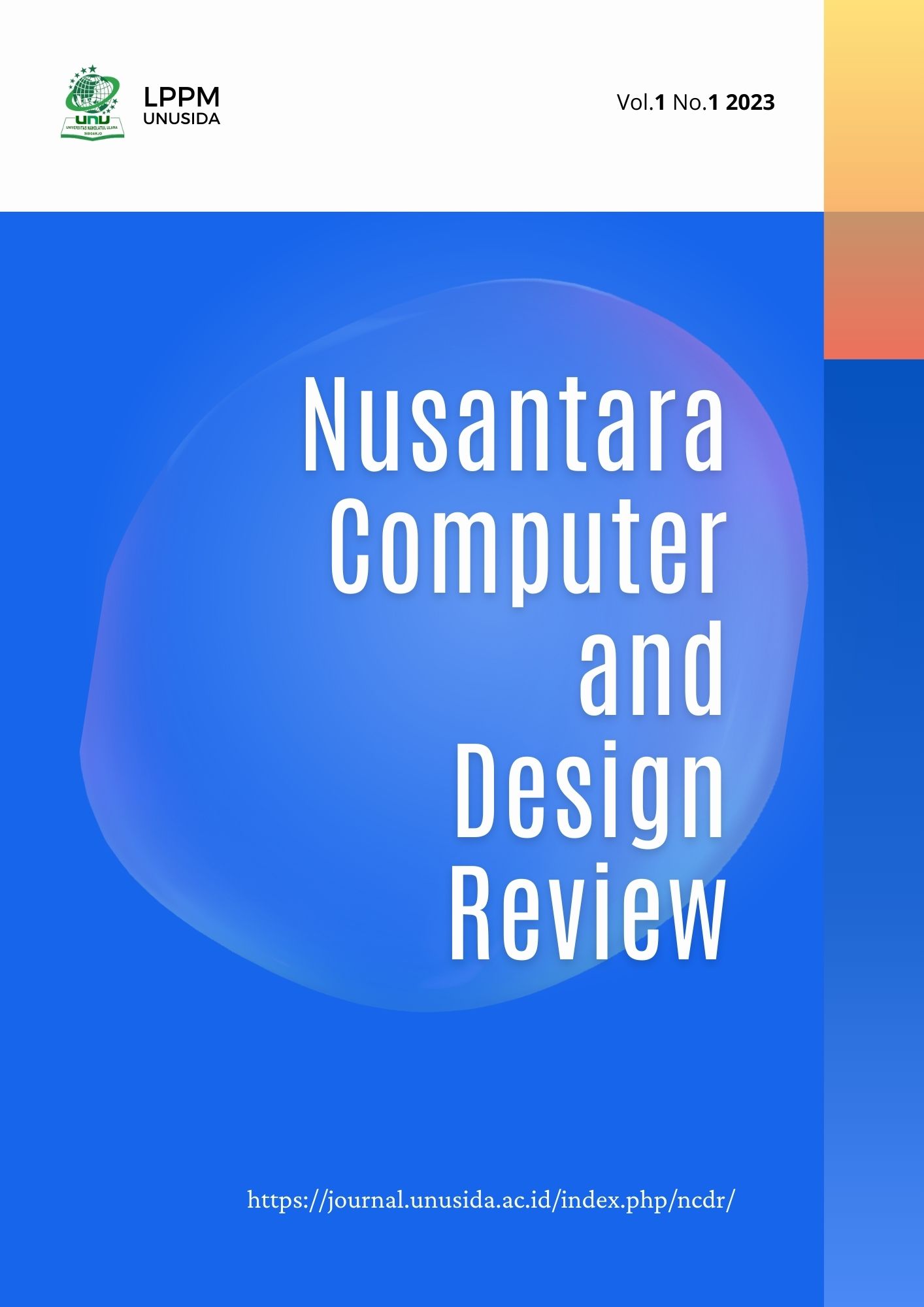 Cover Nusantara Computer and Design Review Vol 1 No 1 2023