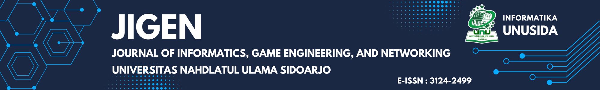 Header Journal of Informatics, Game Engineering, and Networking