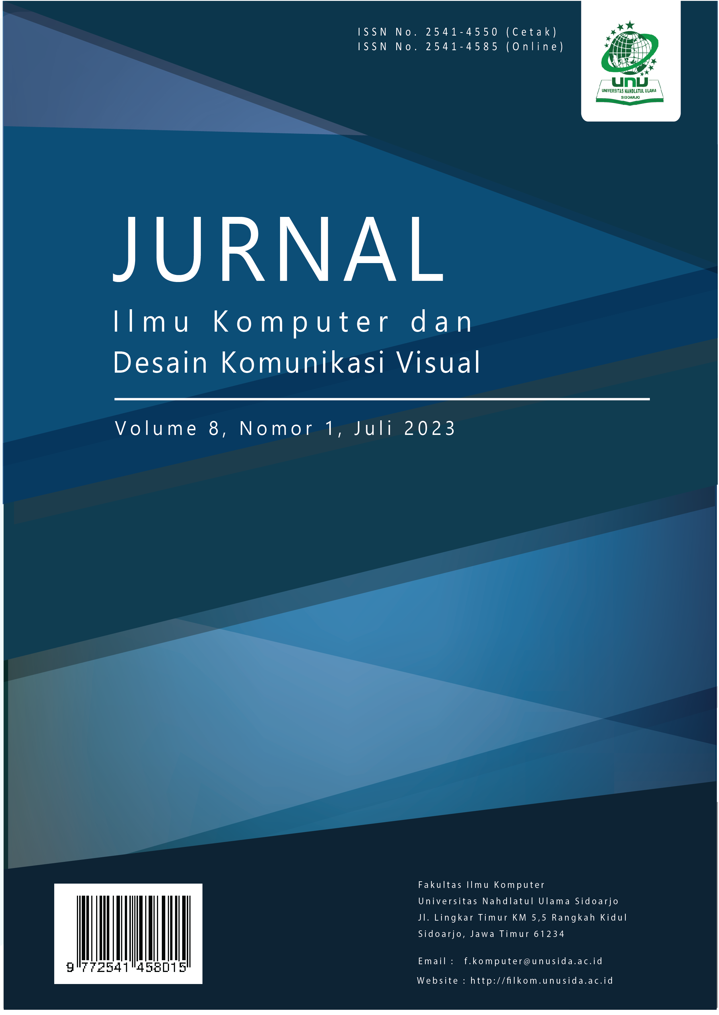 					View Vol. 8 No. 1 (2023): Jurnal Ilmu Komputer dan Desain Komunikasi Visual (JIKDISKOMVIS)  
				